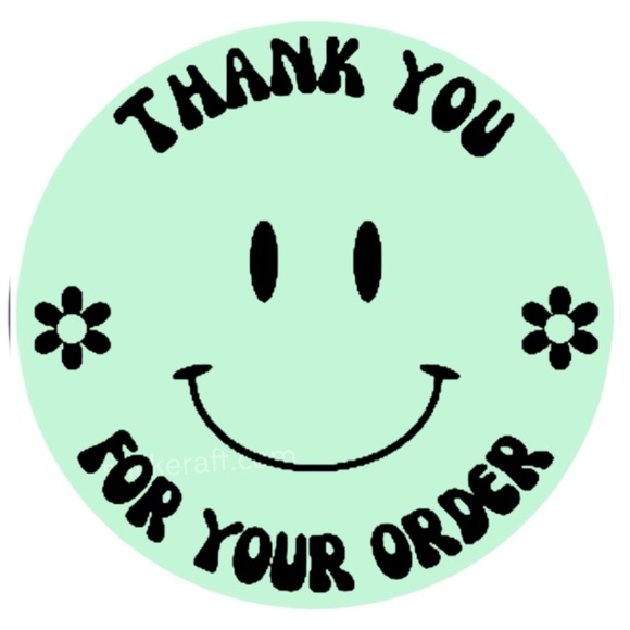 100 Thank You Stickers for your order 2in round Shipping Supplies NWT poshmark - Picture 3 of 15